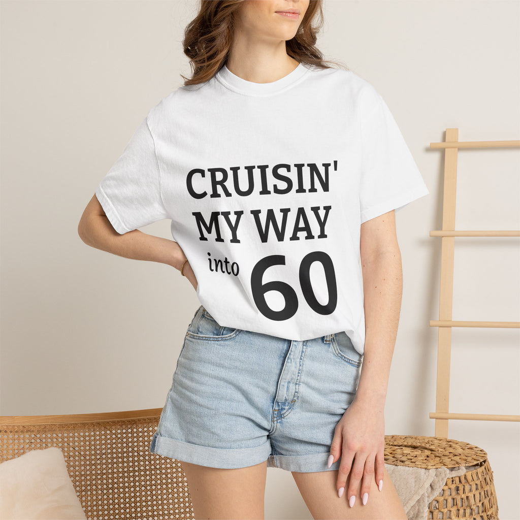 60th Birthday T-Shirt — "Cruisin' My Way into 60" (R.I.P. Twenties)