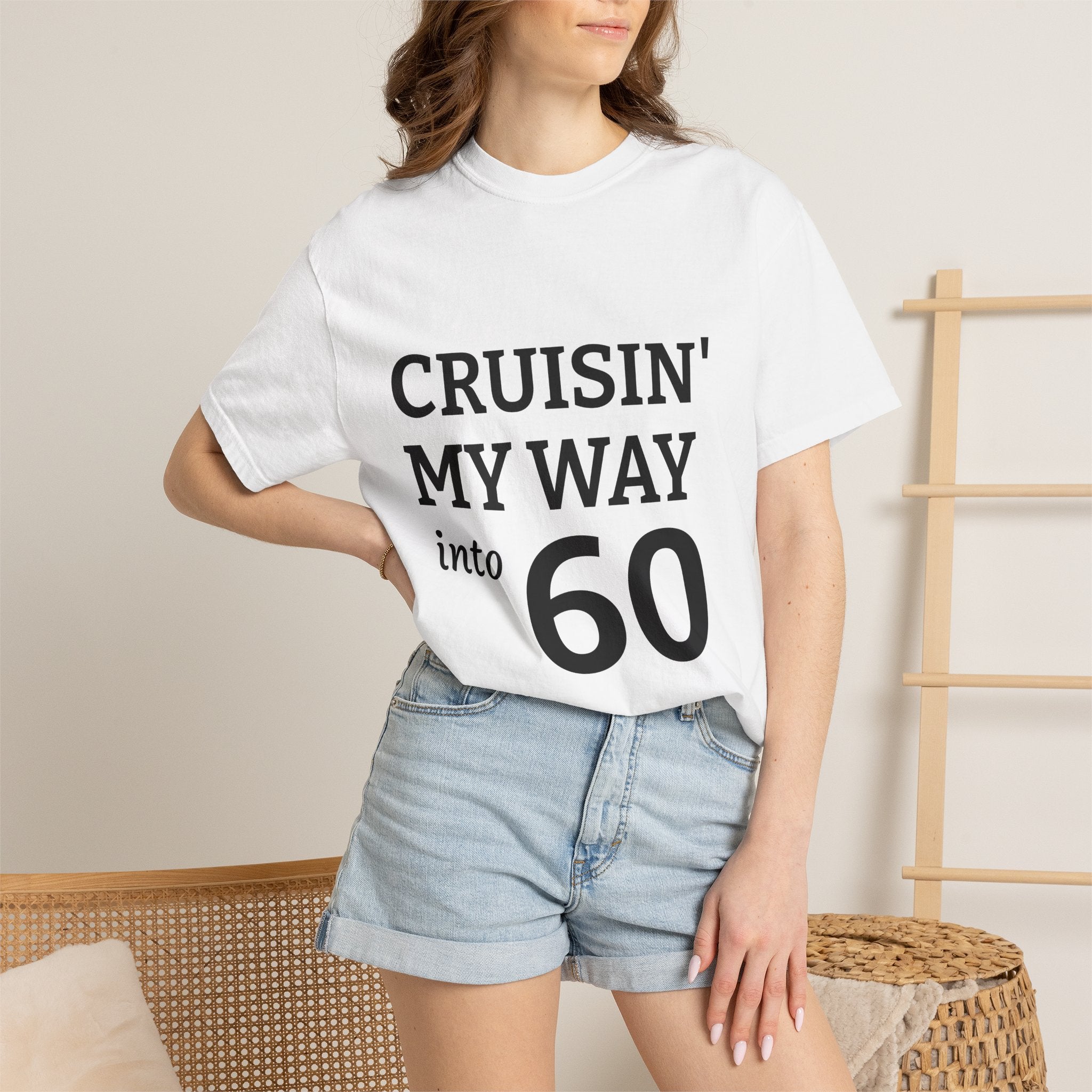 60th Birthday T-Shirt — "Cruisin' My Way into 60" (R.I.P. Twenties)