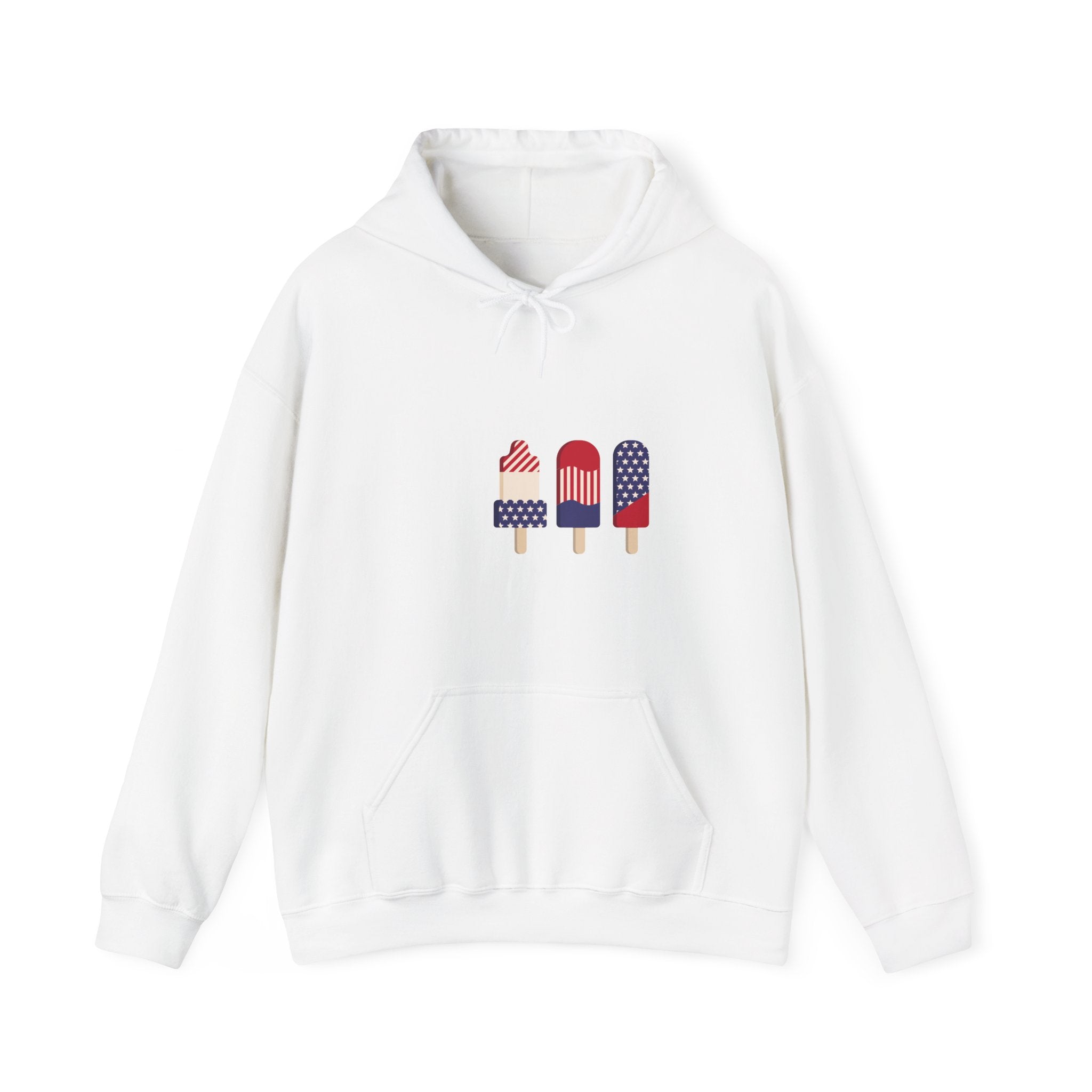 American Flag Popsicle Hoodie – 4th of July Patriotic Sweatshirt