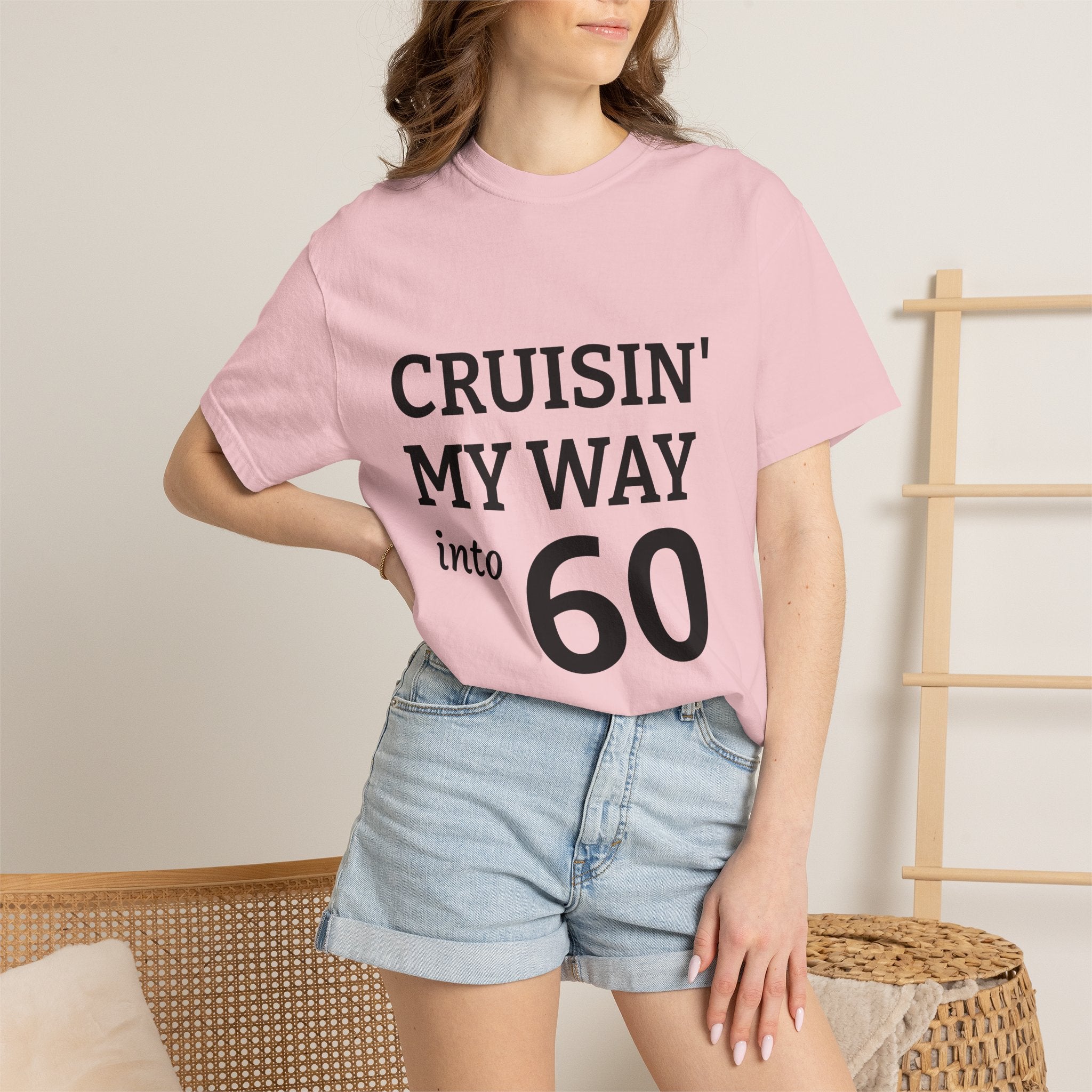 60th Birthday T-Shirt — "Cruisin' My Way into 60" (R.I.P. Twenties)