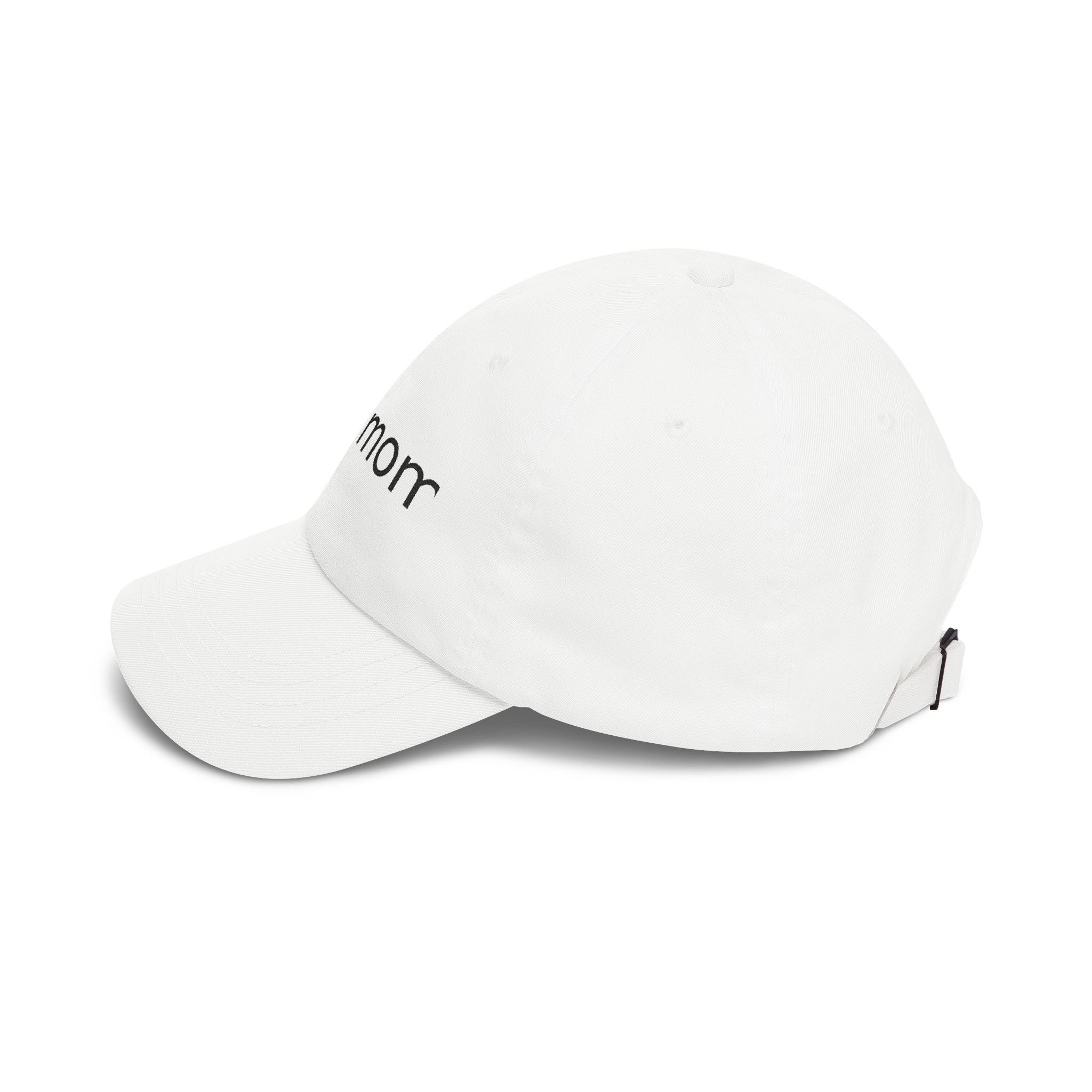 Best Mom Embroidered Dad Cap — Minimalist White Baseball Hat for Mothers, Mother's Day Gift